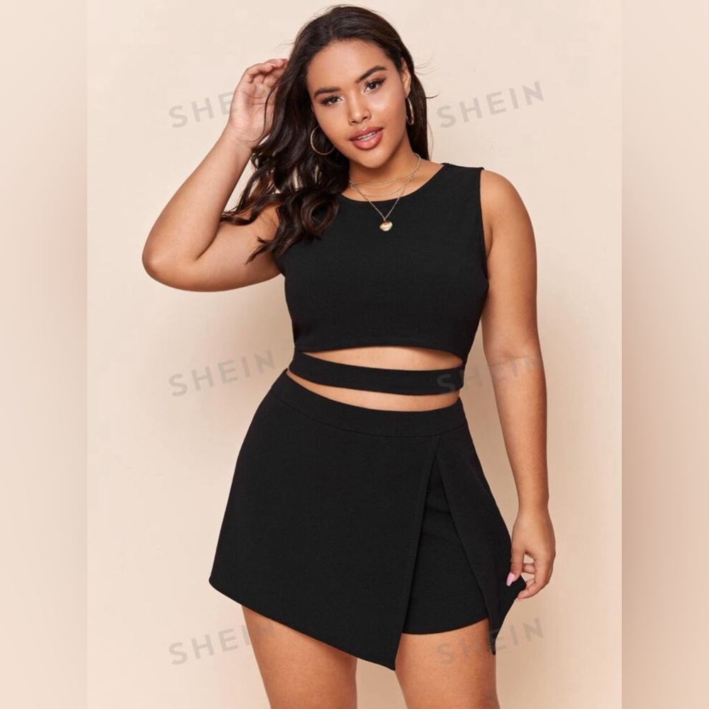 Crop Top and Skort Set